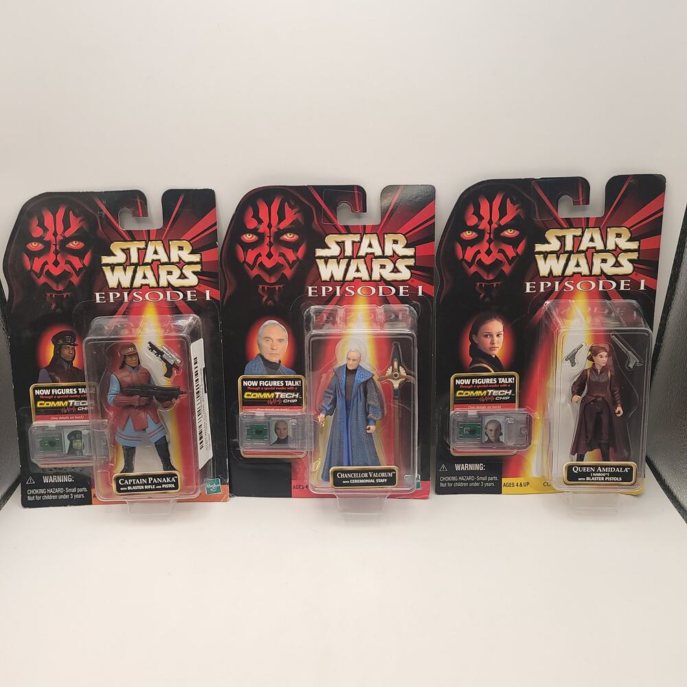 Star Wars Episode 1 Panaka Valorum Amidala Action Figures New in Packaging